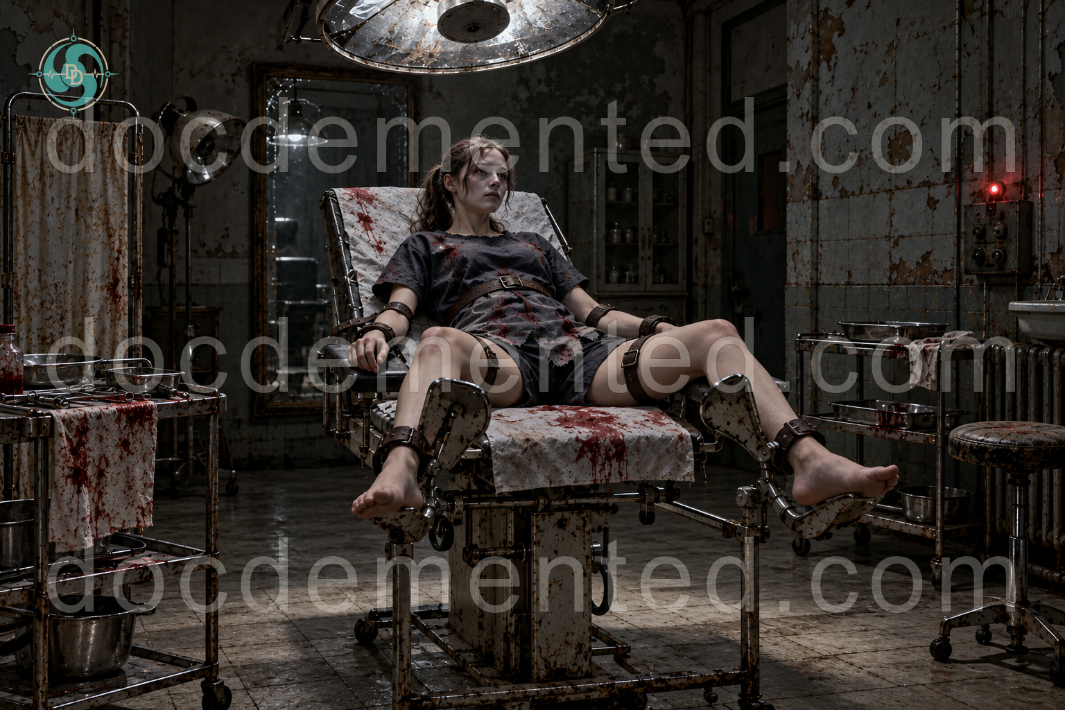 Medizinischer Horror und Untersuchung – Horrormotiv